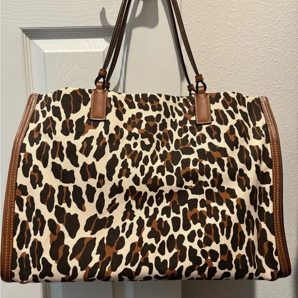Tory Burch Leopard Print Tote Bag - Picture 3 of 4